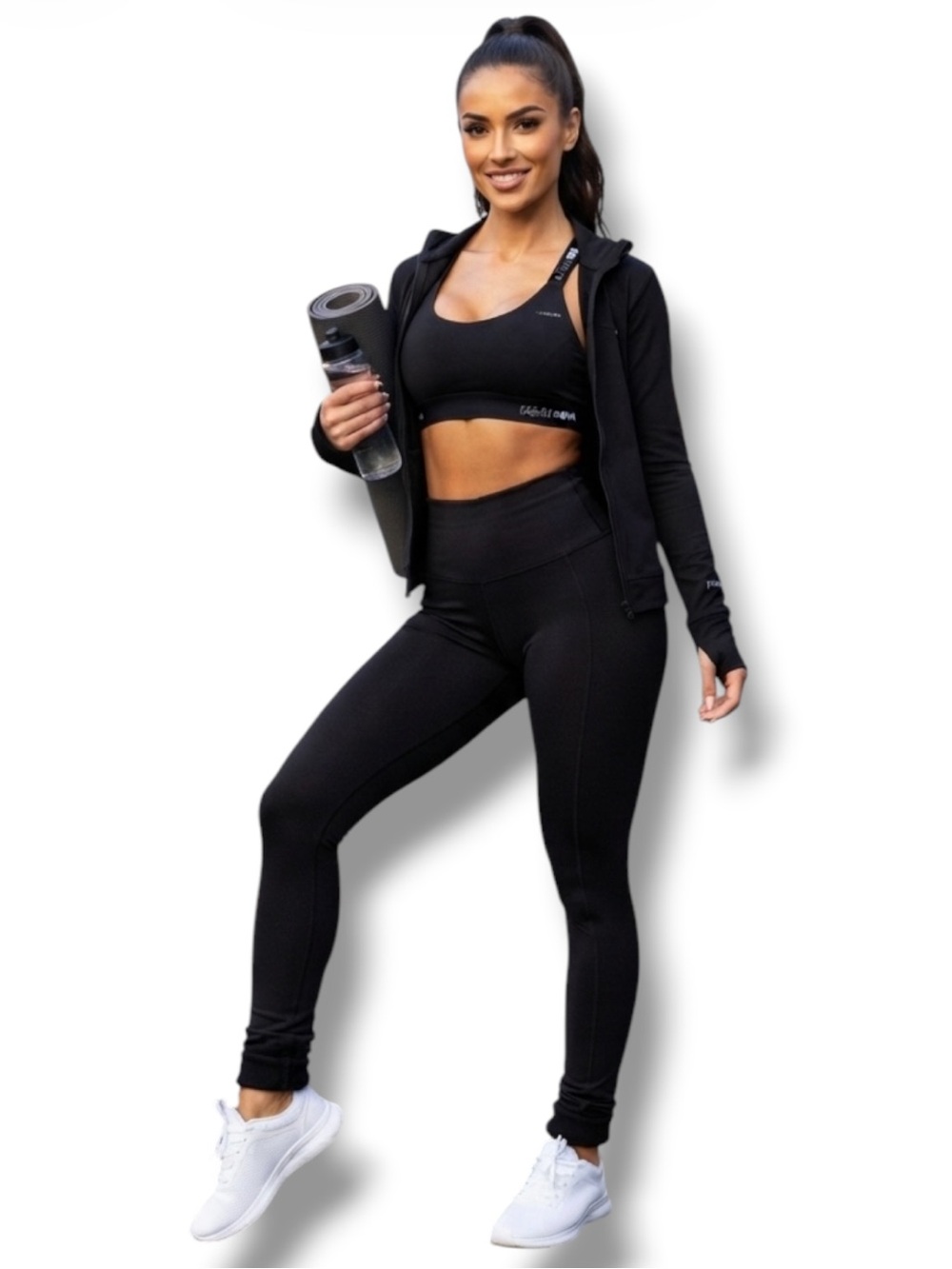 Fashion Nova Leggings Black Activewear Women’s Size S/M EUC 🍭